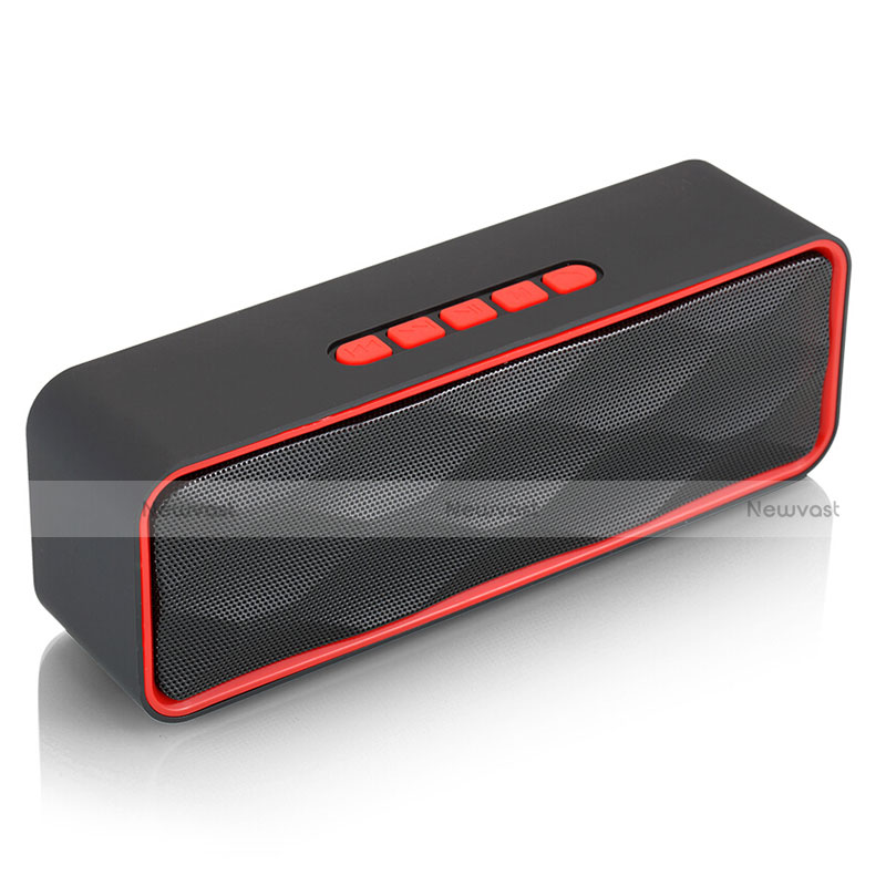 Mini Wireless Bluetooth Speaker Portable Stereo Super Bass Loudspeaker S18 Red