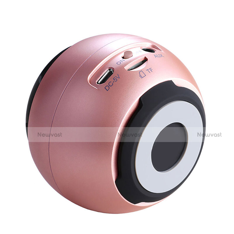 Mini Wireless Bluetooth Speaker Portable Stereo Super Bass Loudspeaker S22 Rose Gold