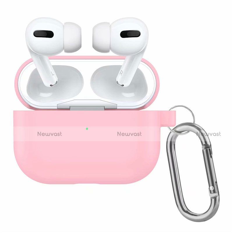 Protective Silicone Case Skin for OnePlus AirPods Pro Charging Box with Keychain