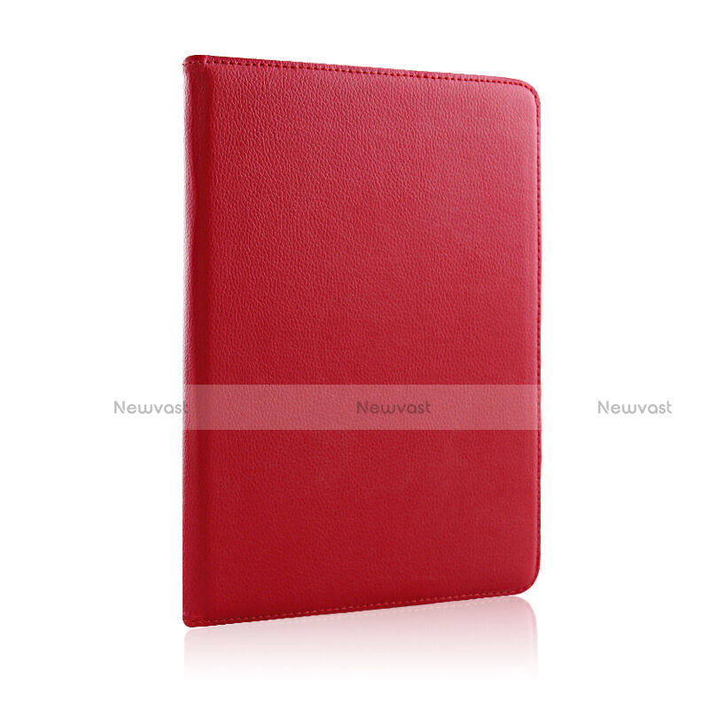 Rotating Stands Flip Leather Case for Apple iPad Air 2 Red