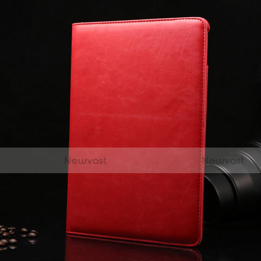 Rotating Stands Flip Leather Case for Apple iPad Mini 4 Red