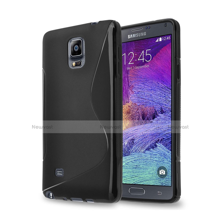 S-Line Gel Soft Case for Samsung Galaxy Note 4 Duos N9100 Dual SIM Black