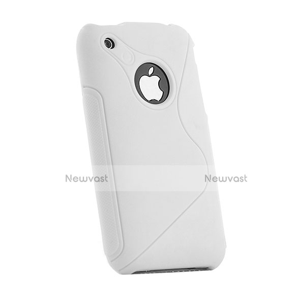 S-Line Silicone Gel Soft Cover for Apple iPhone 3G 3GS White