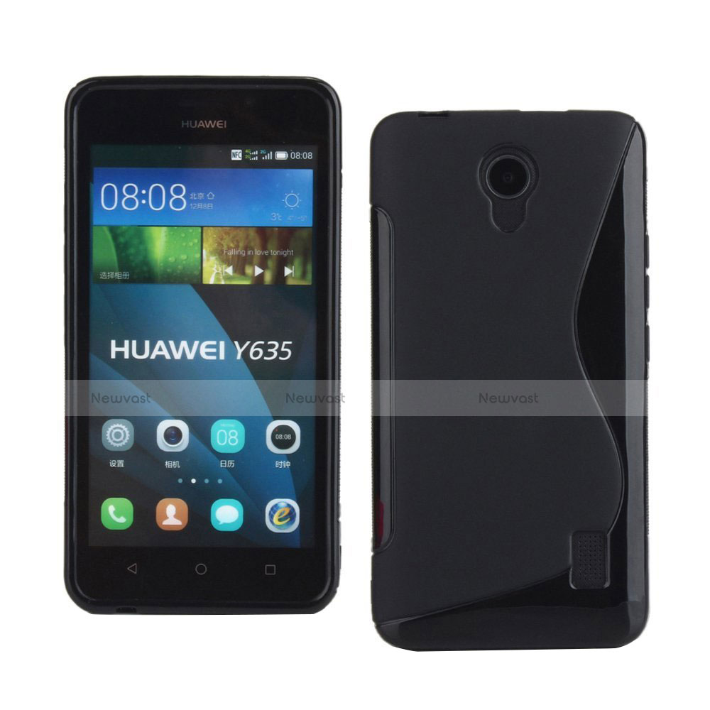 S-Line TPU Soft Cover for Huawei Ascend Y635 Black