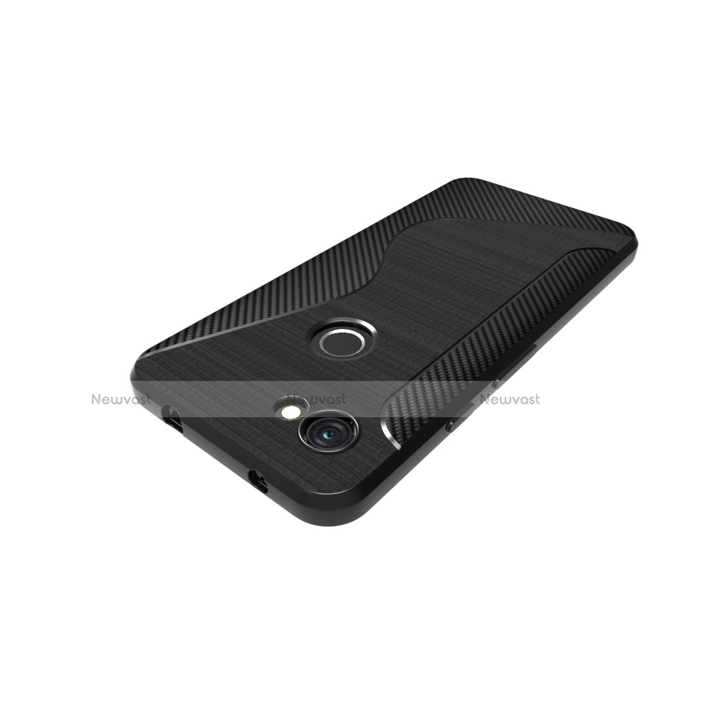 S-Line Transparent Gel Soft Case for Google Pixel 3a Black