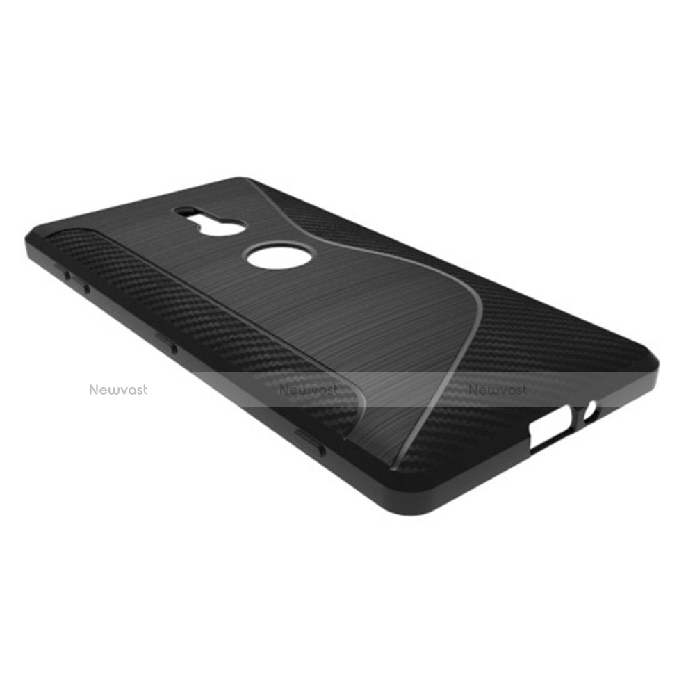 S-Line Transparent Gel Soft Case for Sony Xperia XZ2 Black