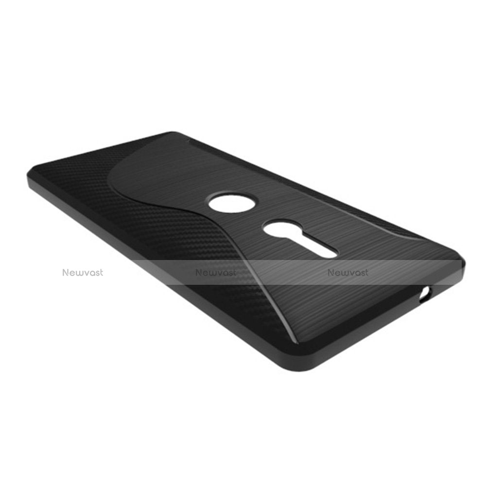 S-Line Transparent Gel Soft Case for Sony Xperia XZ2 Black