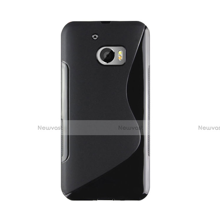 S-Line Transparent TPU Soft Case for HTC 10 One M10 Black