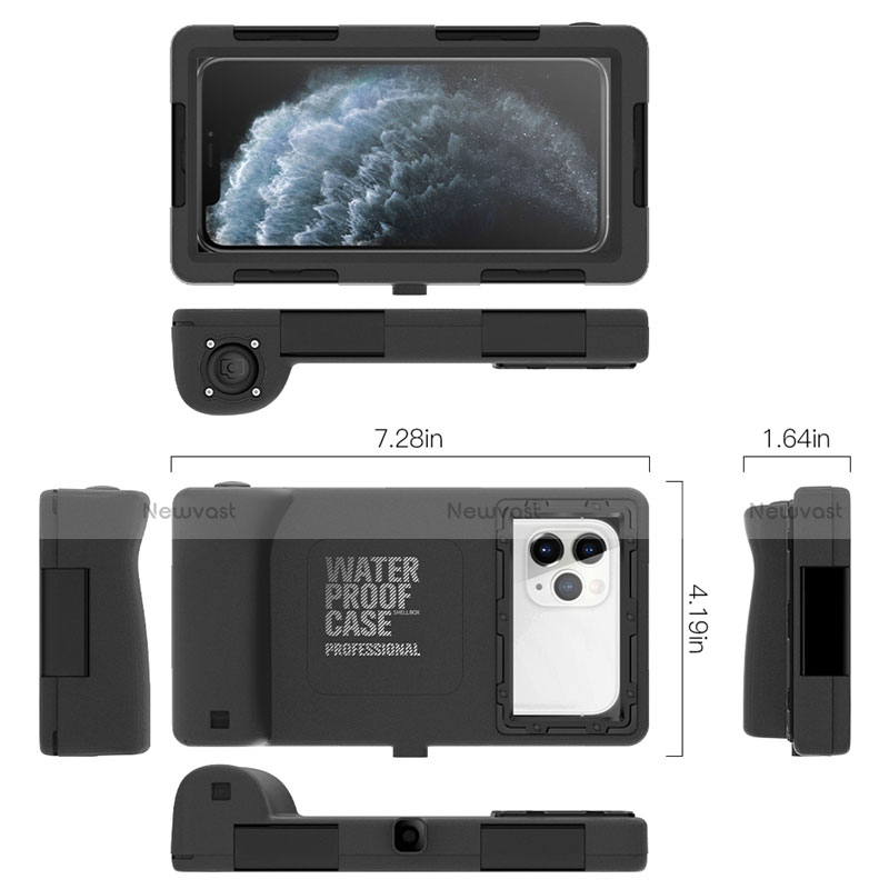 Silicone and Plastic Waterproof Case 360 Degrees Underwater Shell Cover for Samsung Galaxy Note 10 5G