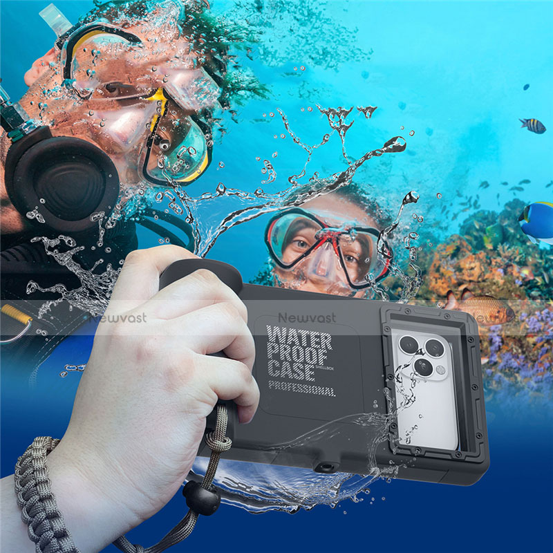 Silicone and Plastic Waterproof Case 360 Degrees Underwater Shell Cover for Samsung Galaxy Note 10 Plus