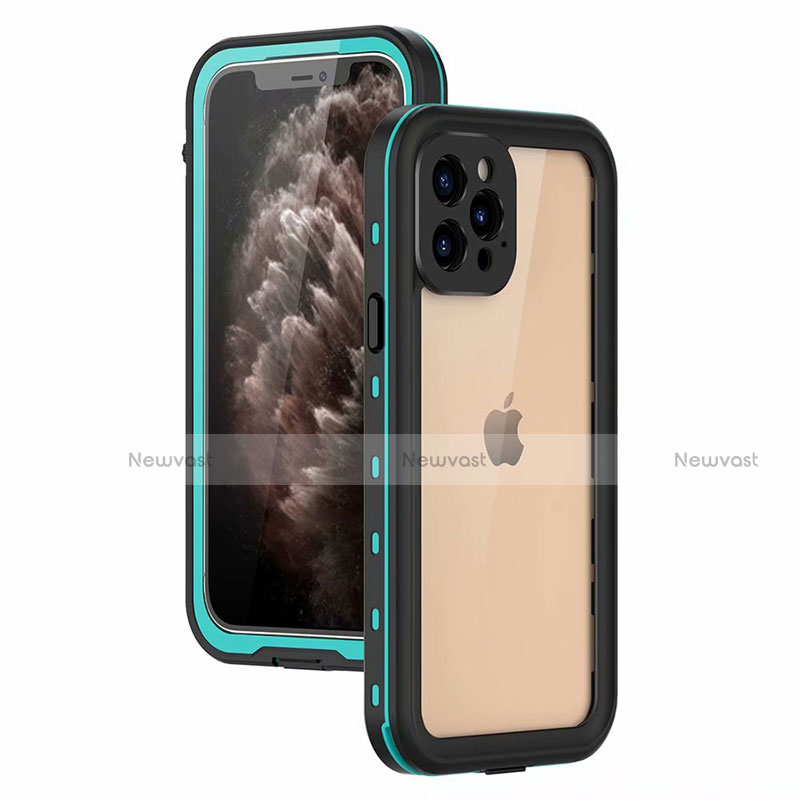 Silicone and Plastic Waterproof Cover Case 360 Degrees Underwater Shell for Apple iPhone 12 Pro Max