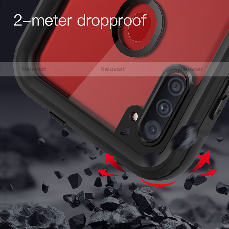 Silicone and Plastic Waterproof Cover Case 360 Degrees Underwater Shell for Samsung Galaxy A11 Black