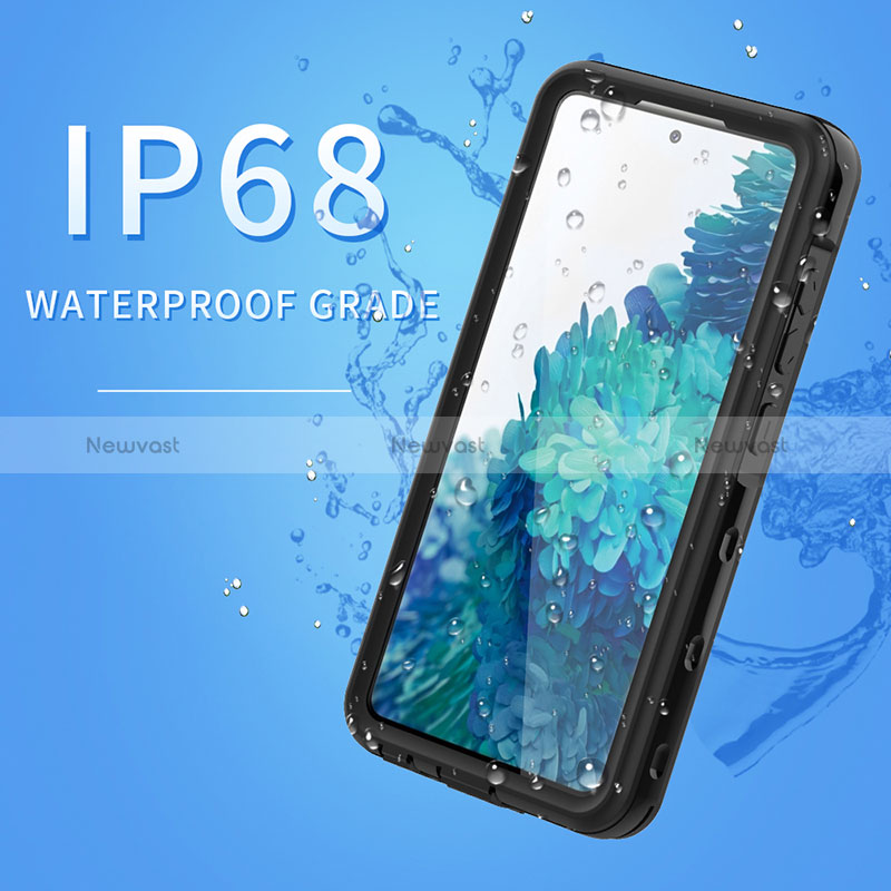 Silicone and Plastic Waterproof Cover Case 360 Degrees Underwater Shell for Samsung Galaxy A52 4G