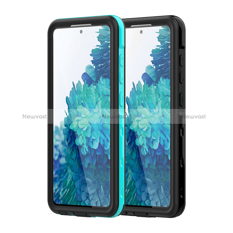 Silicone and Plastic Waterproof Cover Case 360 Degrees Underwater Shell for Samsung Galaxy A52 4G