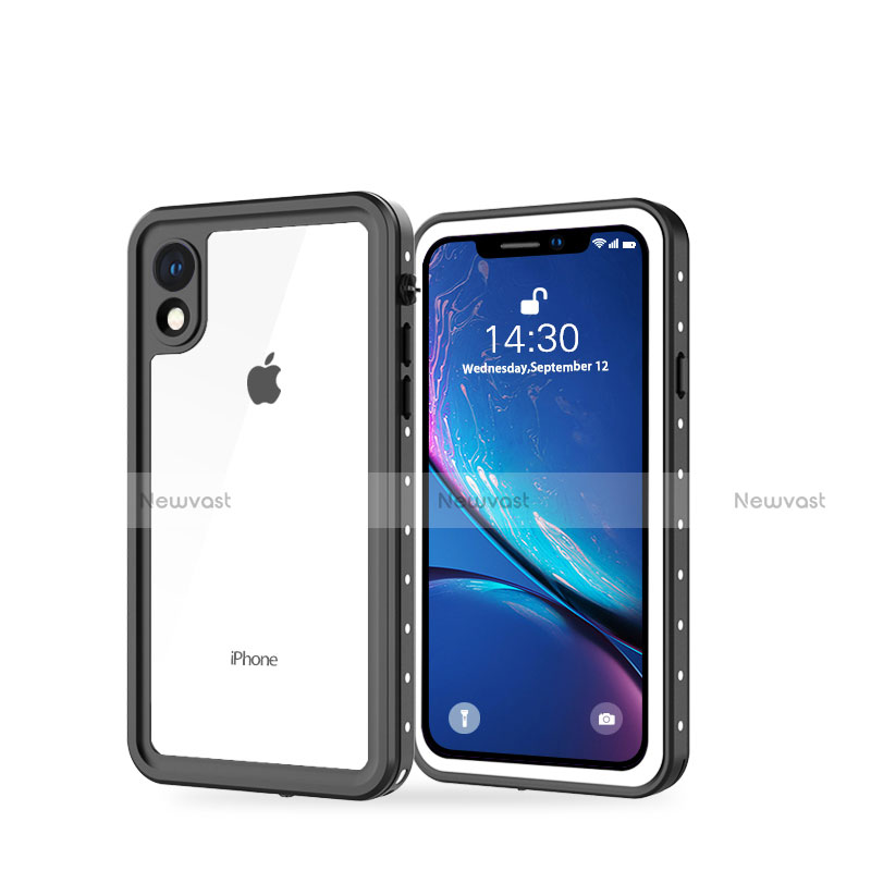 Silicone and Plastic Waterproof Cover Case 360 Degrees Underwater Shell W01 for Apple iPhone XR White