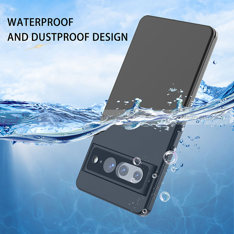 Silicone and Plastic Waterproof Cover Case 360 Degrees Underwater Shell W01 for Google Pixel 7 Pro 5G Black