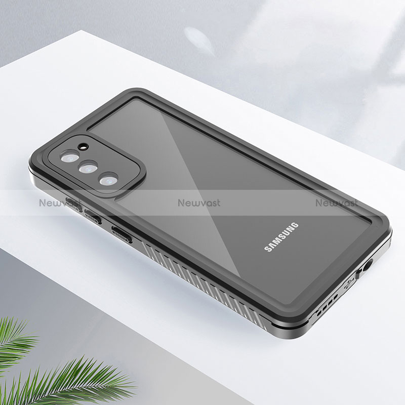 Silicone and Plastic Waterproof Cover Case 360 Degrees Underwater Shell W02 for Samsung Galaxy S20 Lite 5G Black