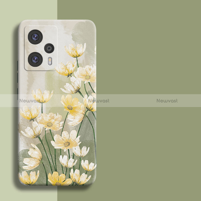 Silicone Candy Rubber Flowers Soft Case for Xiaomi Poco F5 5G