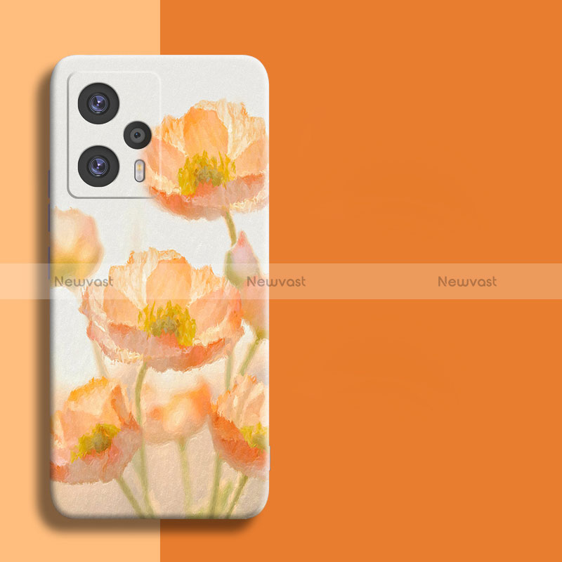 Silicone Candy Rubber Flowers Soft Case for Xiaomi Poco F5 5G