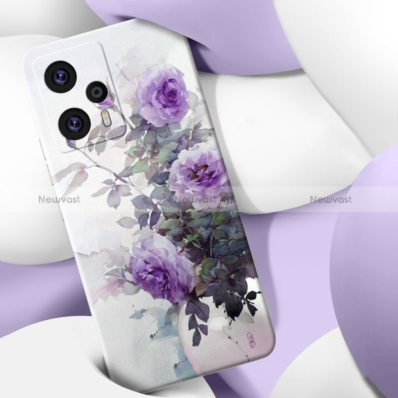 Silicone Candy Rubber Flowers Soft Case for Xiaomi Poco F5 5G