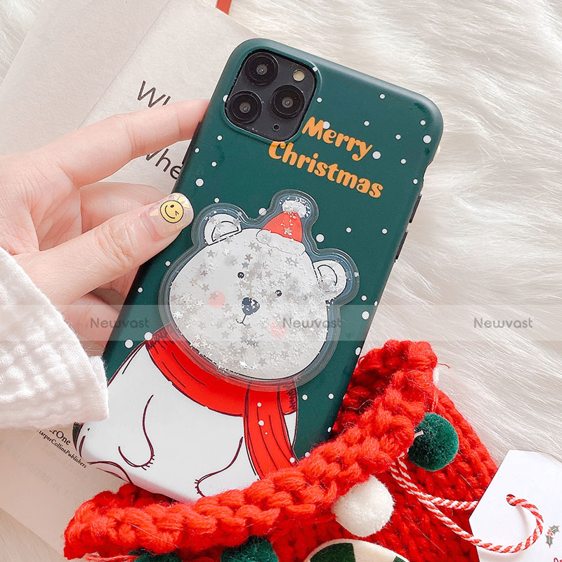 Silicone Candy Rubber Gel Christmas Pattern Soft Case Cover C01 for Apple iPhone 11 Pro Max