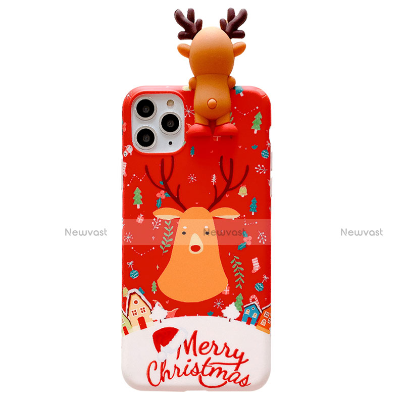 Silicone Candy Rubber Gel Christmas Pattern Soft Case Cover C03 for Apple iPhone 11 Pro Max