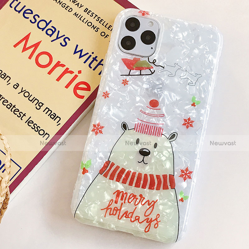 Silicone Candy Rubber Gel Christmas Pattern Soft Case Cover for Apple iPhone 11 Pro