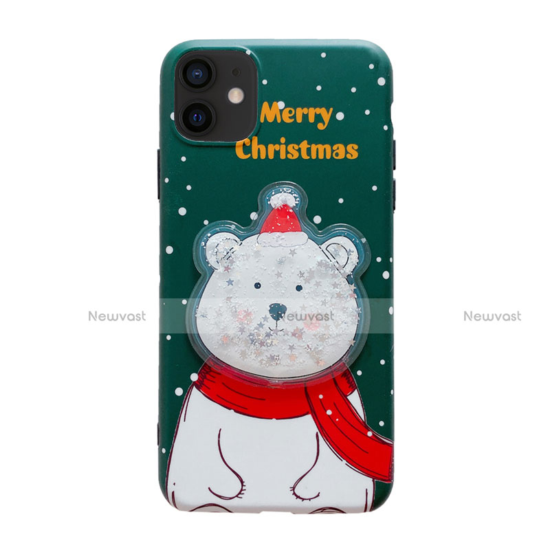 Silicone Candy Rubber Gel Christmas Pattern Soft Case Cover for Apple iPhone 12