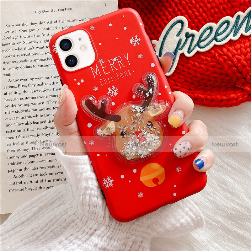 Silicone Candy Rubber Gel Christmas Pattern Soft Case Cover for Apple iPhone 12 Mini