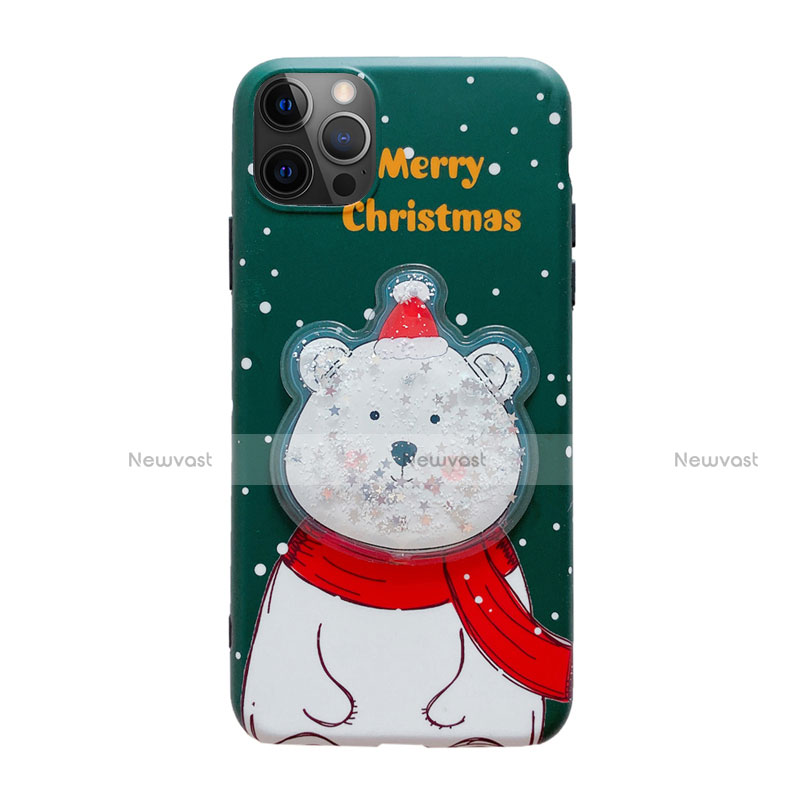 Silicone Candy Rubber Gel Christmas Pattern Soft Case Cover for Apple iPhone 12 Pro Max