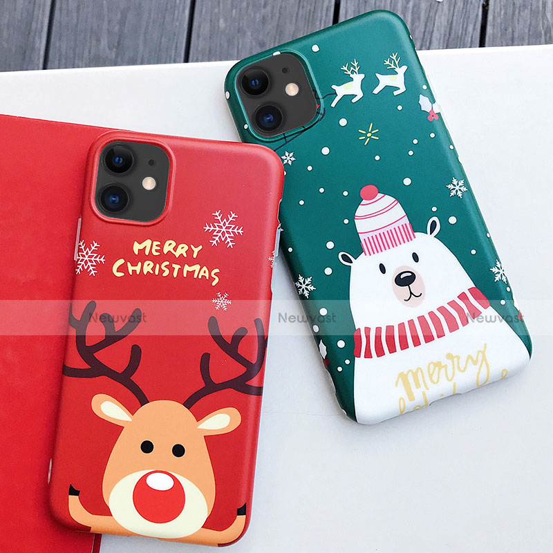 Silicone Candy Rubber Gel Christmas Pattern Soft Case Cover S01 for Apple iPhone 11