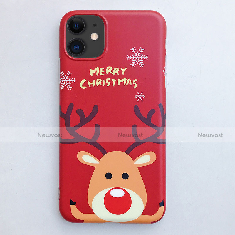 Silicone Candy Rubber Gel Christmas Pattern Soft Case Cover S01 for Apple iPhone 11