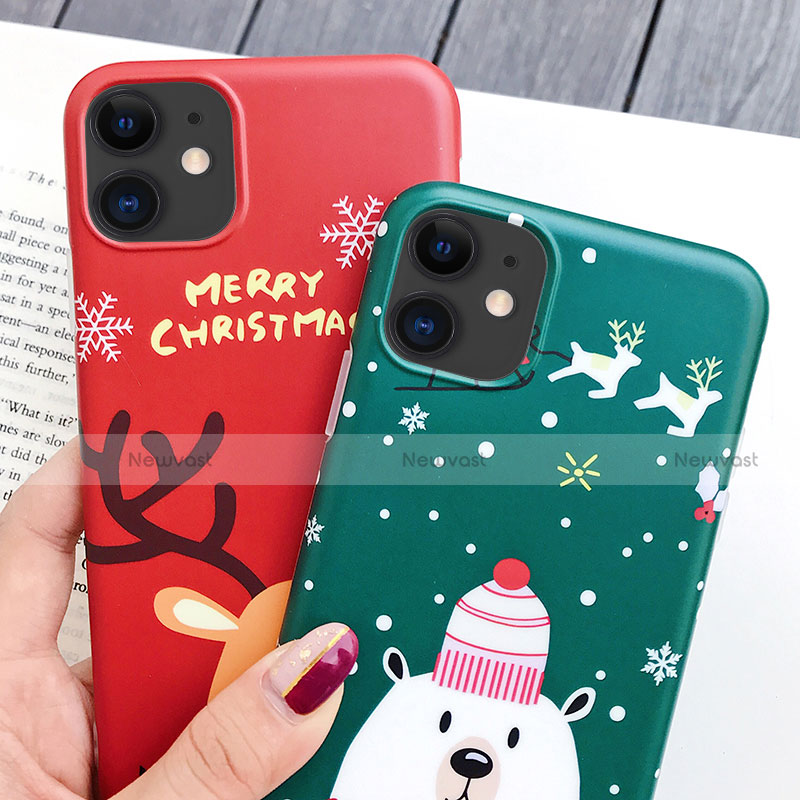 Silicone Candy Rubber Gel Christmas Pattern Soft Case Cover S01 for Apple iPhone 11