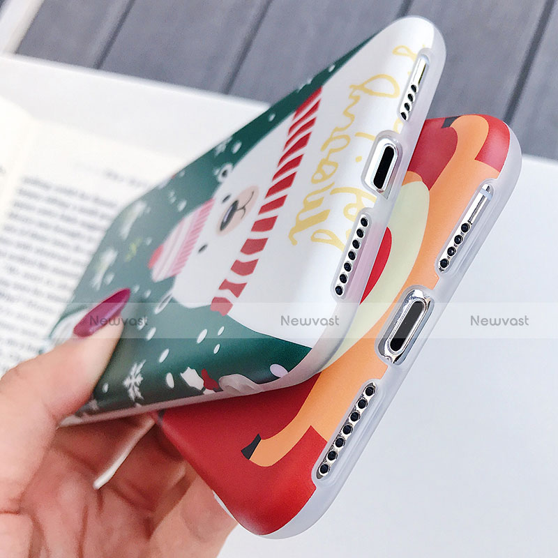 Silicone Candy Rubber Gel Christmas Pattern Soft Case Cover S01 for Apple iPhone 11