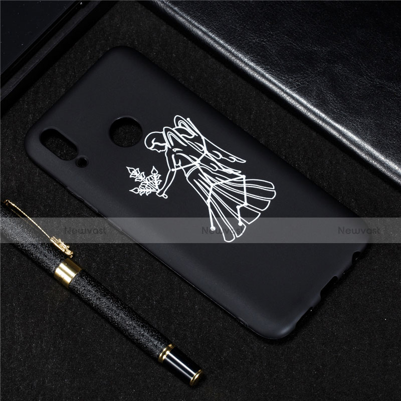 Silicone Candy Rubber Gel Constellation Soft Case Cover S07 for Huawei Enjoy 9 Plus Black