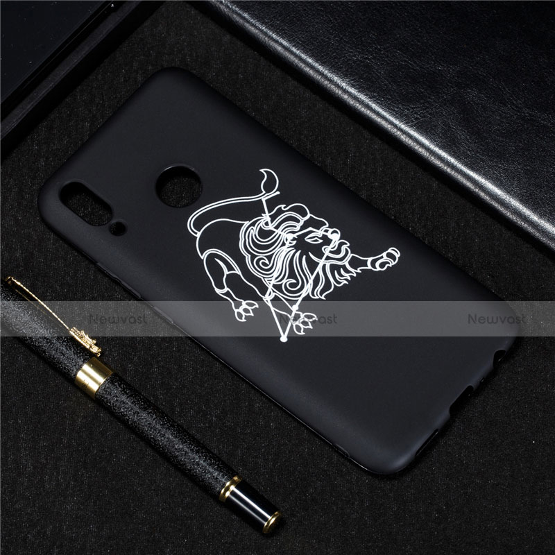 Silicone Candy Rubber Gel Constellation Soft Case Cover S08 for Huawei Enjoy 9 Plus Black