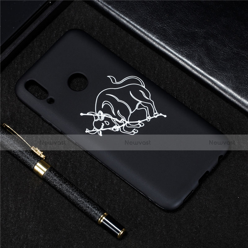 Silicone Candy Rubber Gel Constellation Soft Case Cover S11 for Huawei Enjoy 9 Plus Black