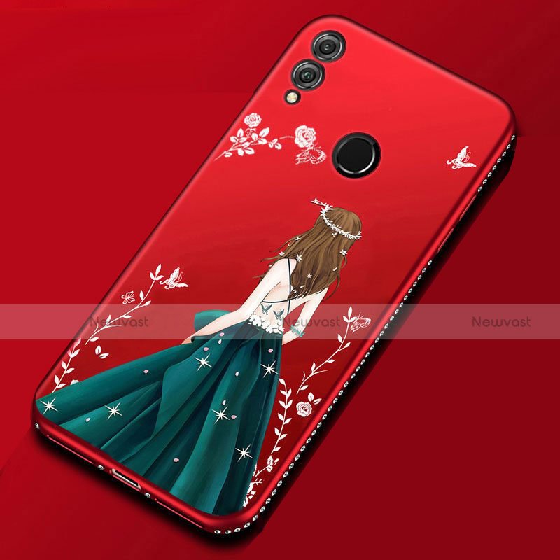 Silicone Candy Rubber Gel Dress Party Girl Soft Case Cover for Huawei Honor View 10 Lite Mixed