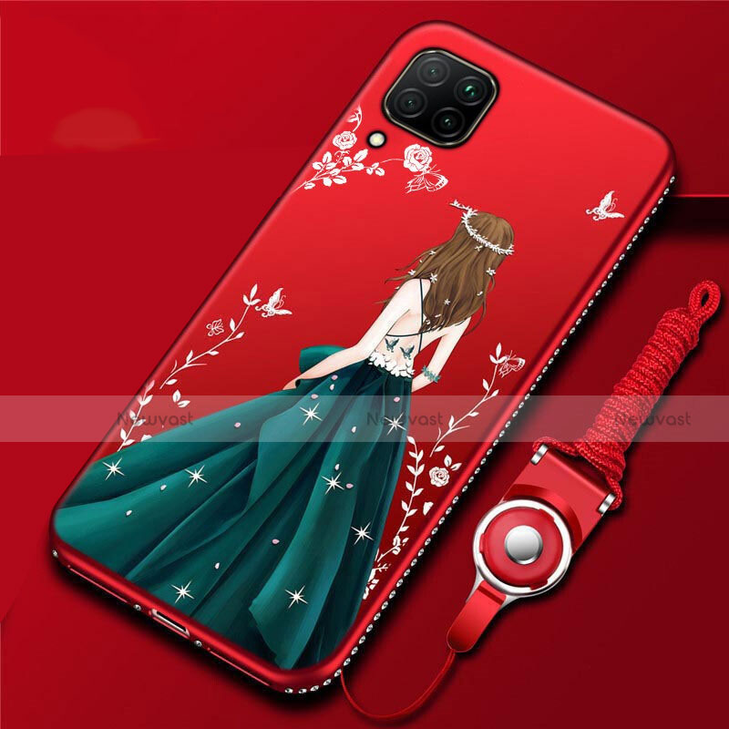 Silicone Candy Rubber Gel Dress Party Girl Soft Case Cover for Huawei P40 Lite