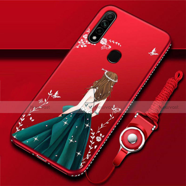 Silicone Candy Rubber Gel Dress Party Girl Soft Case Cover for Oppo A31