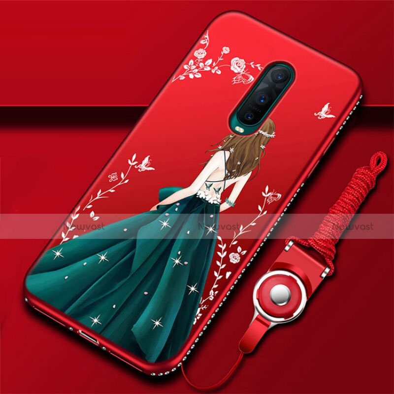 Silicone Candy Rubber Gel Dress Party Girl Soft Case Cover for Oppo RX17 Pro