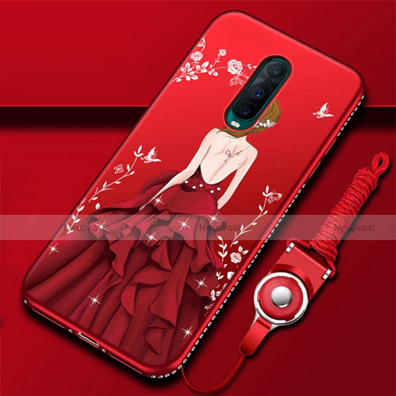 Silicone Candy Rubber Gel Dress Party Girl Soft Case Cover for Oppo RX17 Pro