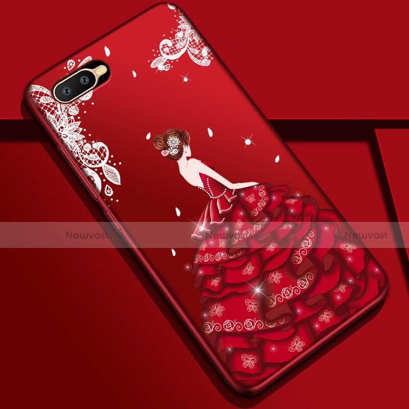 Silicone Candy Rubber Gel Dress Party Girl Soft Case Cover M04 for Oppo K1