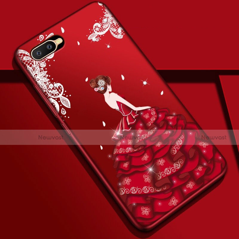 Silicone Candy Rubber Gel Dress Party Girl Soft Case Cover M04 for Oppo R15X Mixed
