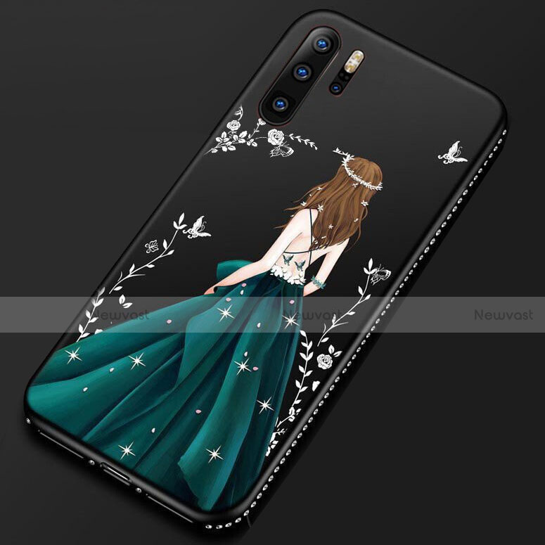 Silicone Candy Rubber Gel Dress Party Girl Soft Case Cover S01 for Huawei P30 Pro