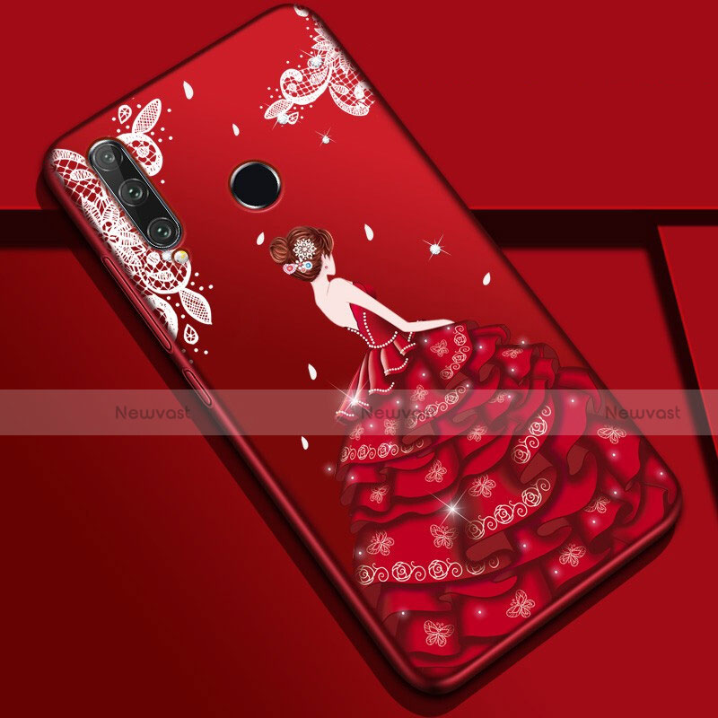 Silicone Candy Rubber Gel Dress Party Girl Soft Case Cover Z01 for Huawei Honor 20 Lite