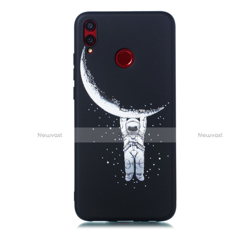 Silicone Candy Rubber Gel Fashionable Pattern Soft Case Cover for Huawei Honor V10 Lite Black