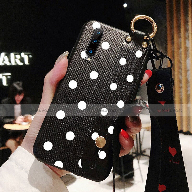 Silicone Candy Rubber Gel Fashionable Pattern Soft Case Cover for Huawei P30 Black