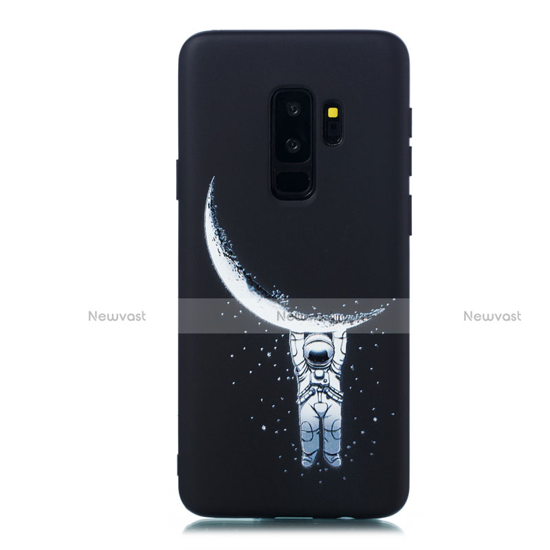 Silicone Candy Rubber Gel Fashionable Pattern Soft Case Cover for Samsung Galaxy S9 Plus Black