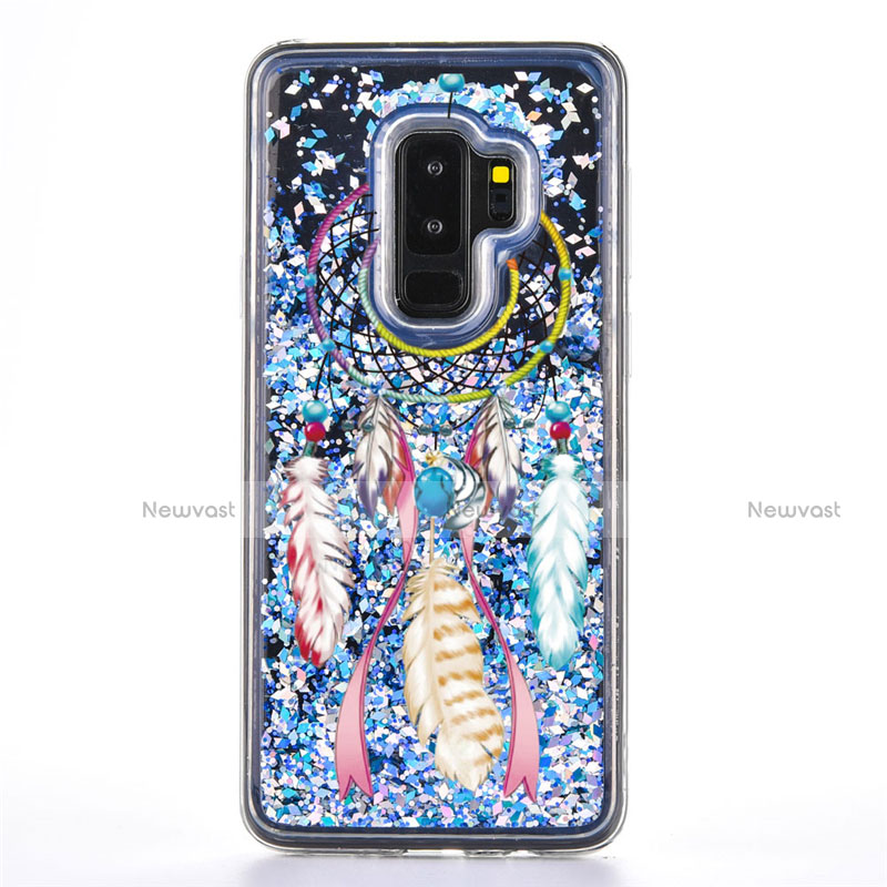 Silicone Candy Rubber Gel Fashionable Pattern Soft Case Cover K01 for Samsung Galaxy S9 Plus Sky Blue